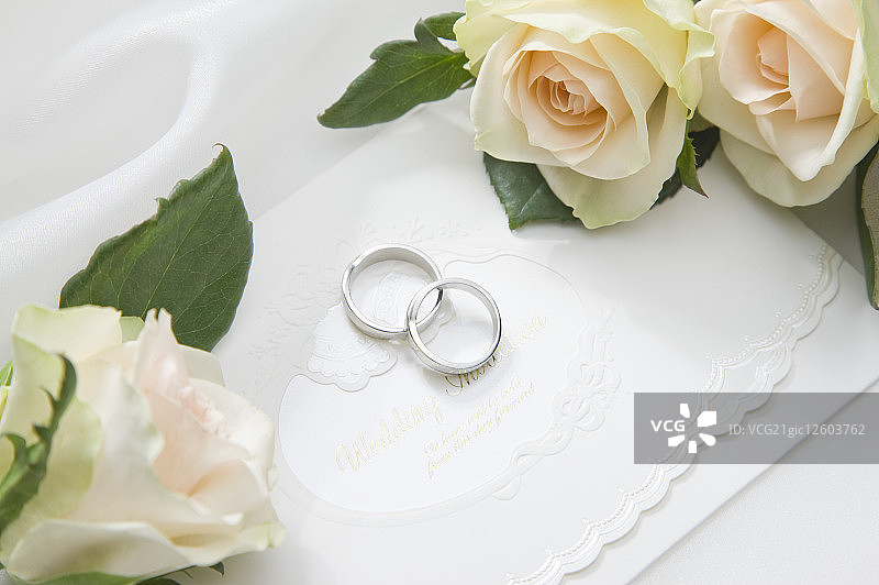 结婚,结婚戒指,玫瑰图片素材