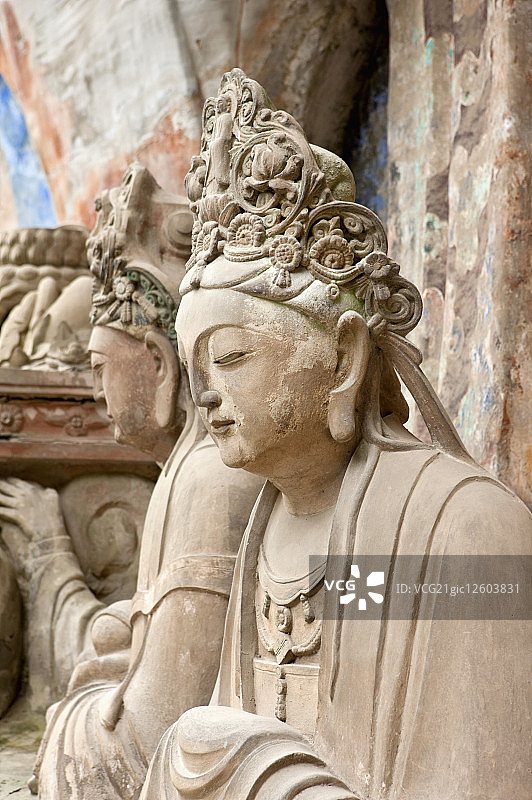 宝顶石刻,大足石刻,重庆,中国图片素材