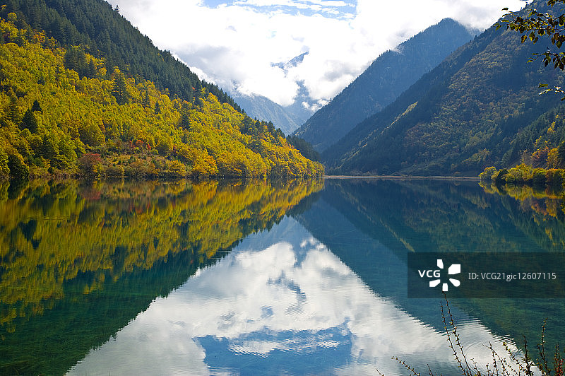 中国,四川省,九寨沟,犀牛海,图片素材