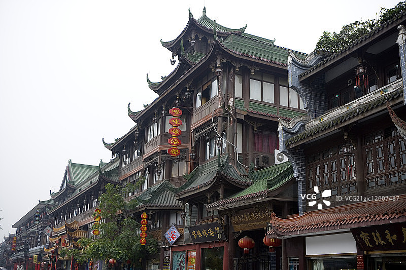 中国,四川省,成都,琴台路图片素材