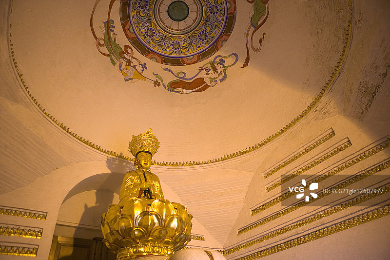 中国,四川省,峨嵋山,万年寺图片素材