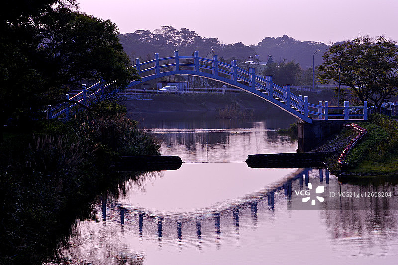 亚洲,台湾,桃园,拱桥,慈湖图片素材