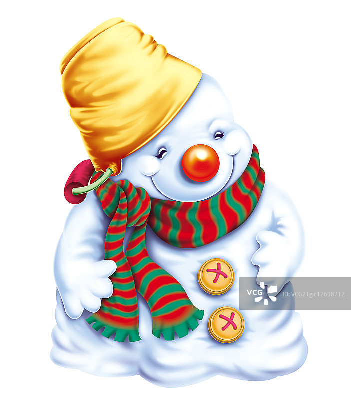 插画,雪人,图片素材