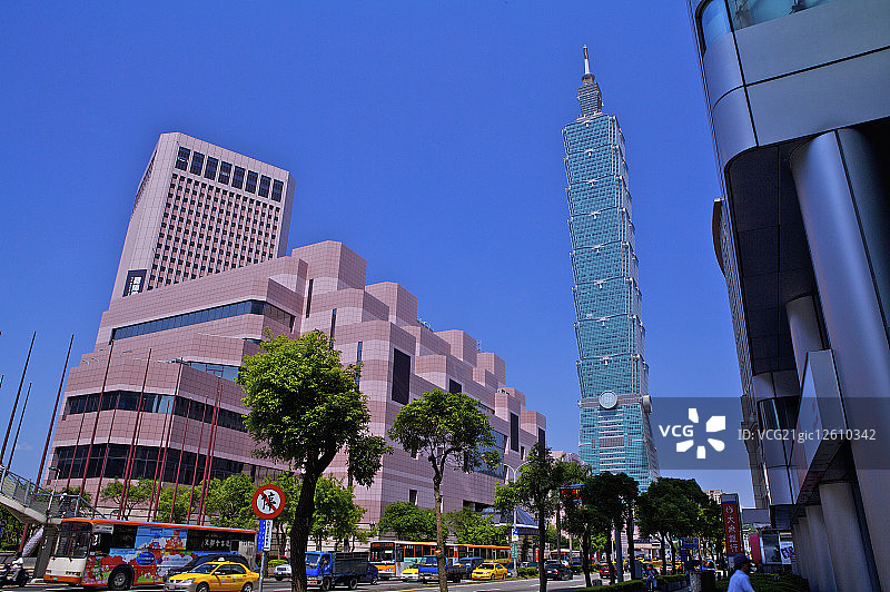 台湾,台北,台北101,信义商圈图片素材