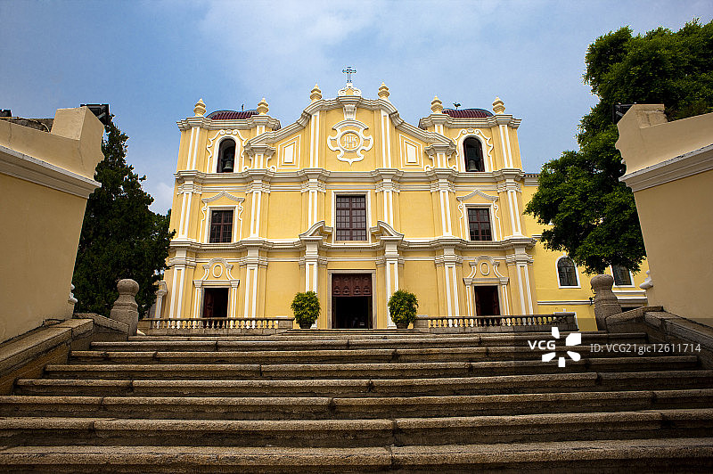 中国,澳门,圣若瑟修院圣堂,世界遗产,世界文化遗产图片素材