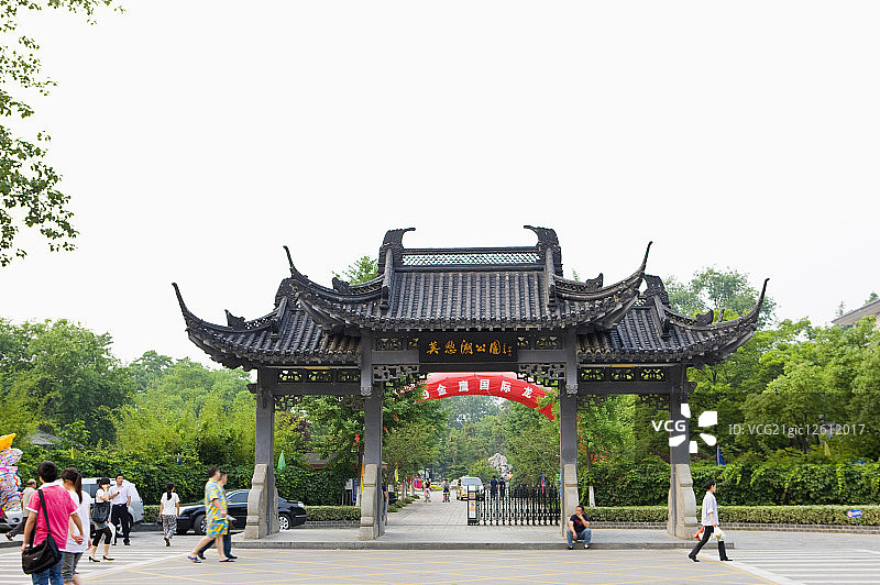 亚洲,中国,江苏省,南京,莫愁湖图片素材