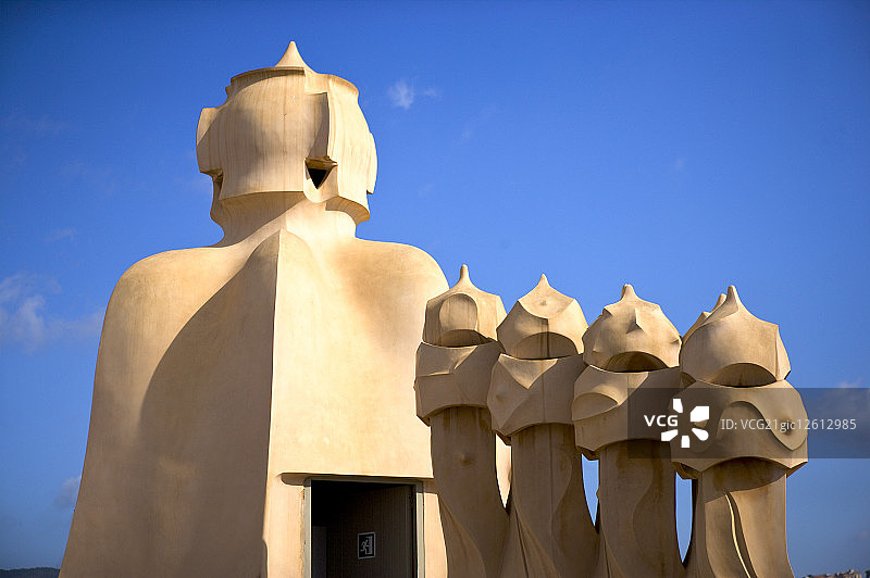 西班牙,加泰隆尼亚,巴塞隆纳,高第,米拉之家图片素材