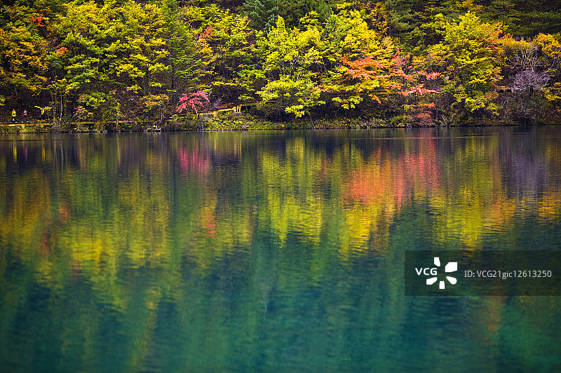 亚洲,中国,四川省,九寨沟,镜海,图片素材