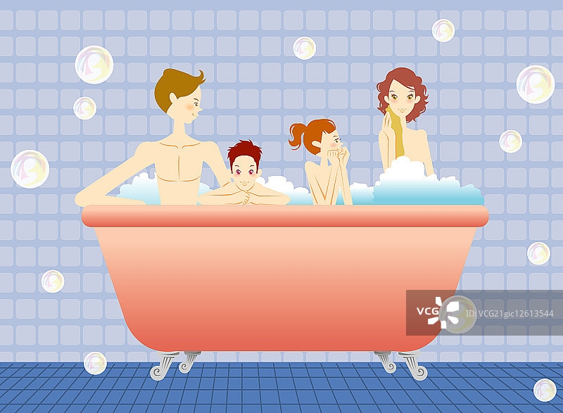 插画,二代家庭,图片素材