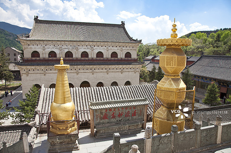 五台山,显通寺,庙宇,山西省,中国,亚洲,图片素材