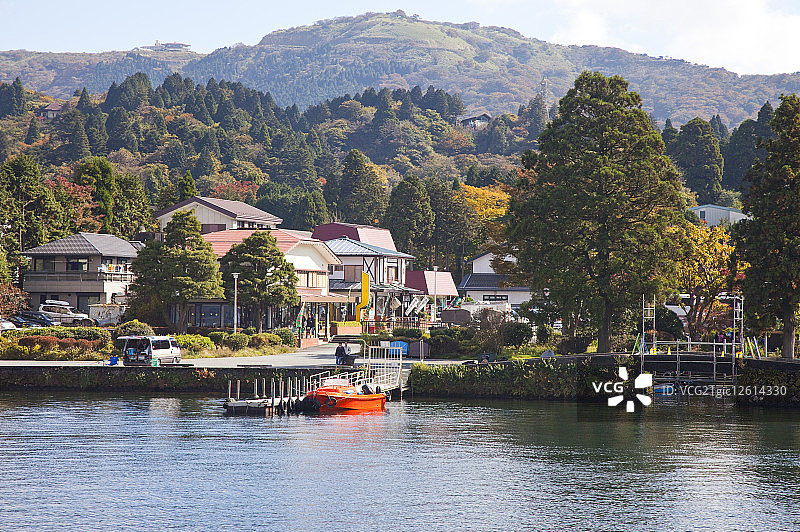 芦之湖,箱根,神奈川县,日本,湖泊,亚洲,图片素材
