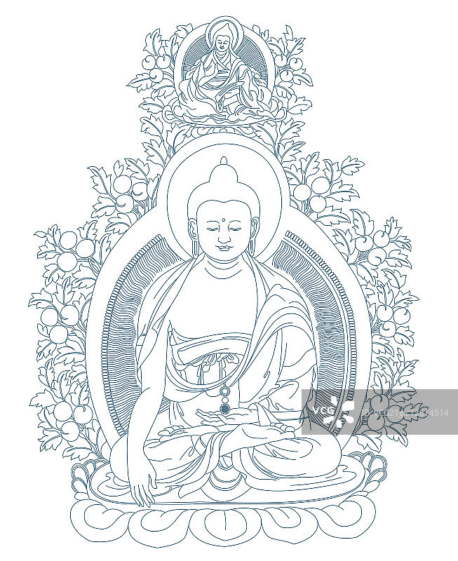 计算机绘图,佛像图片素材