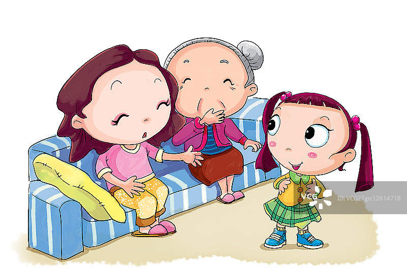 三代同堂图片素材