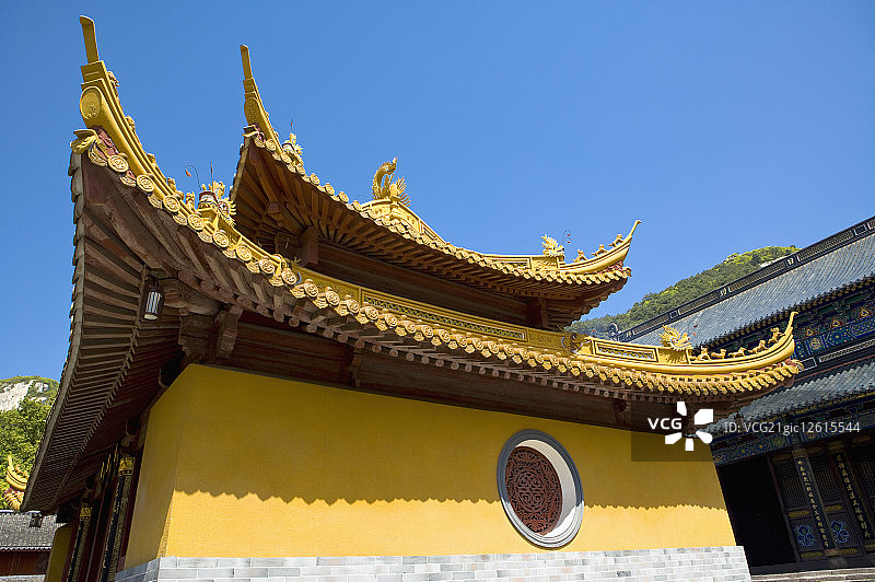 中国,浙江,普陀山,法雨寺景区,法雨禅寺,图片素材