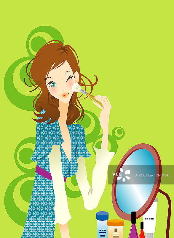 插画,只有女人,图片素材