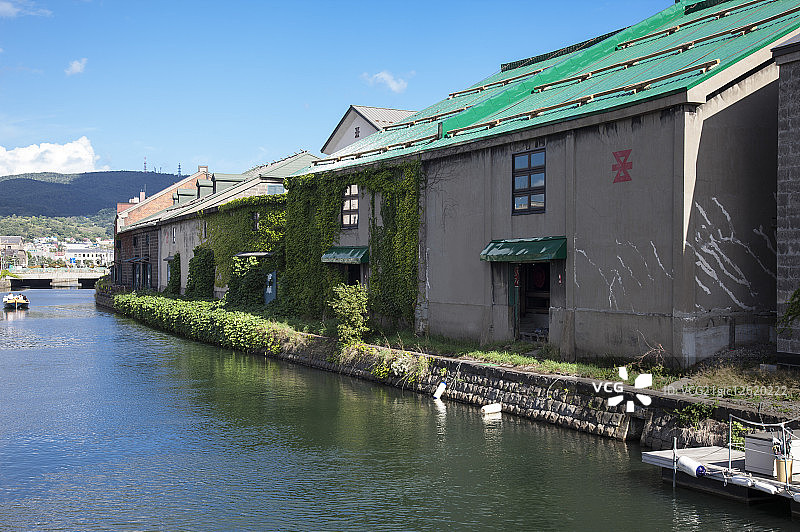 北海道,日本,亚洲,小樽,小樽运河,图片素材