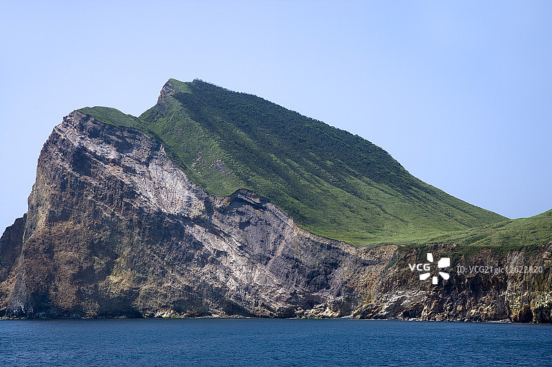 台湾,宜兰,龟山岛图片素材