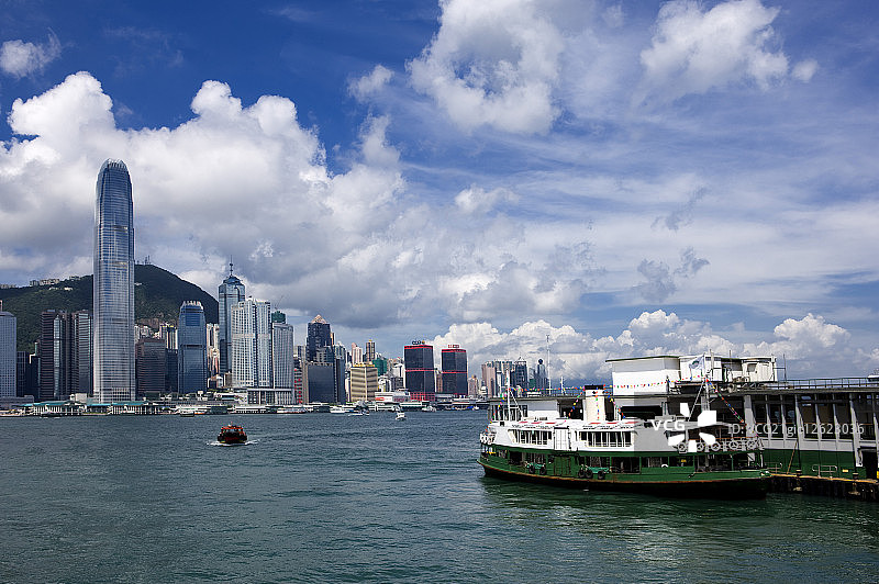 香港,中国,亚洲,中环,天星码头,维多利亚港图片素材
