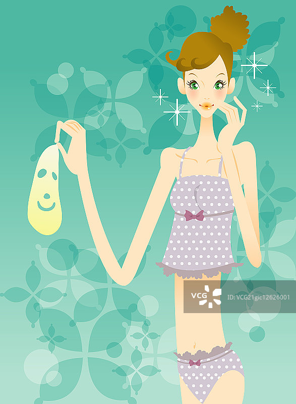 插画,只有女人,图片素材