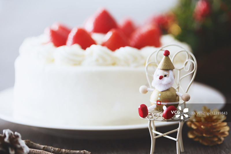 草莓蛋糕图片素材