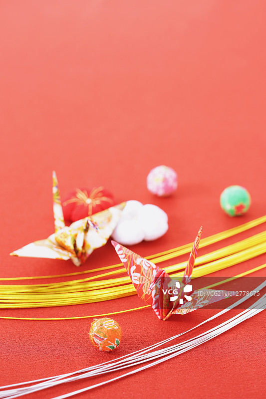 日式纸张与配件图片素材