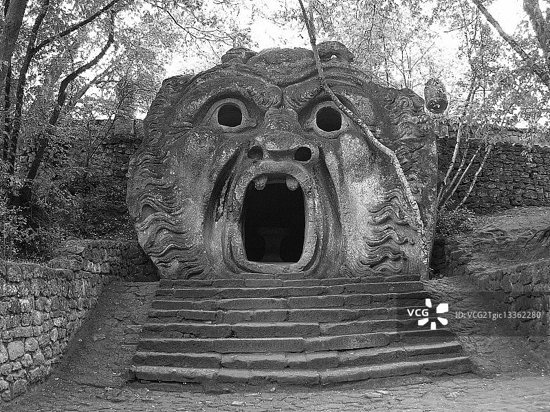 意大利博马尔佐的怪物公园图片素材