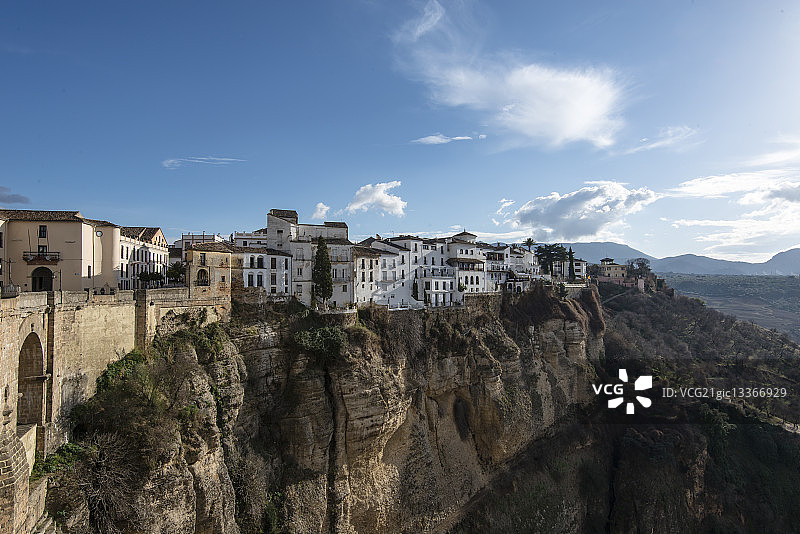 龙达的塔霍峡谷和龙达新桥图片素材