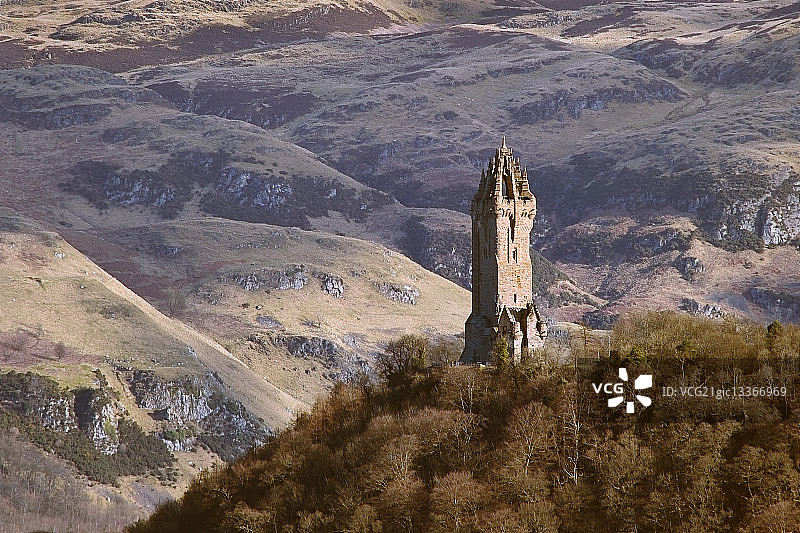 英国苏格兰斯特灵华莱士纪念碑图片素材