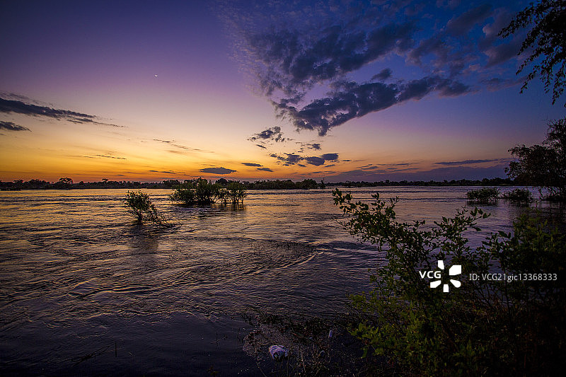 赞比亚日落图片素材