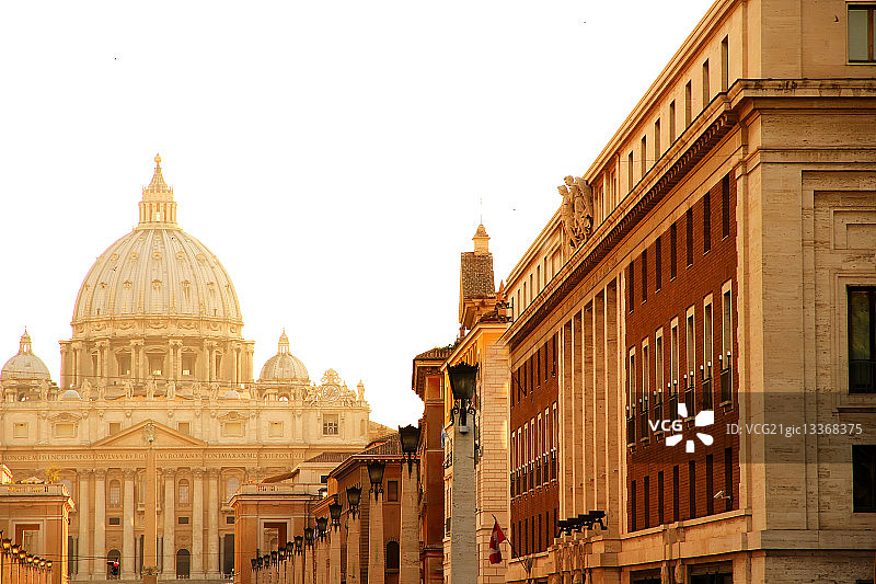 罗马梵蒂冈的夜景图片素材