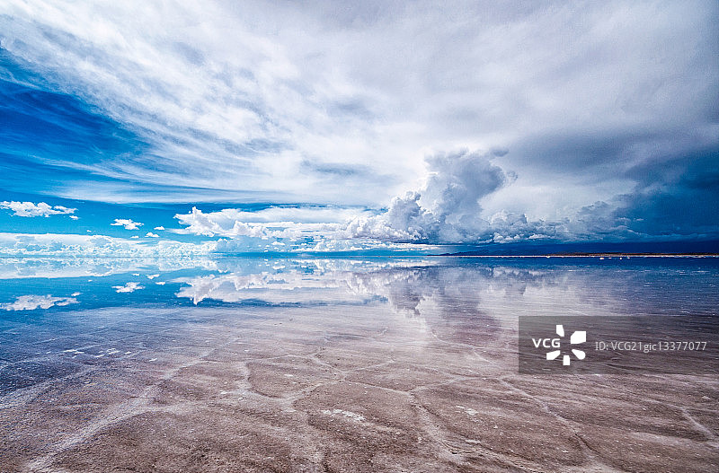 玻利维亚乌尤尼盐沼风光图片素材