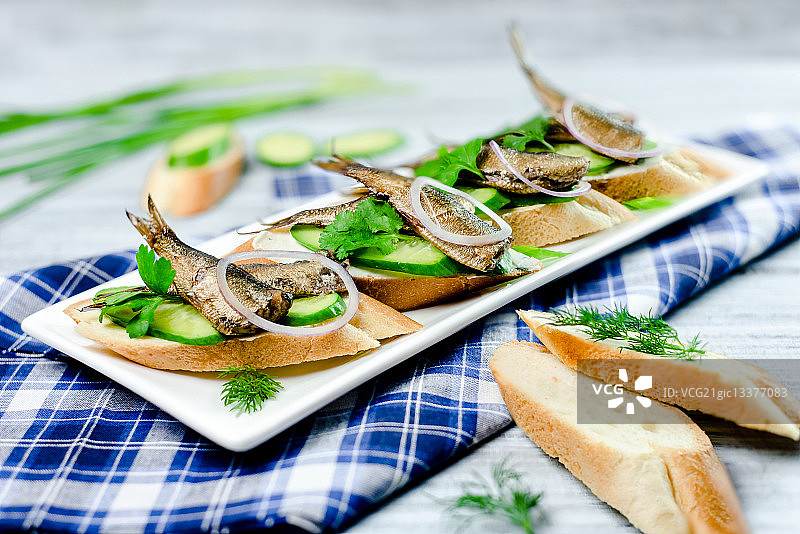 鲱鱼三明治图片素材