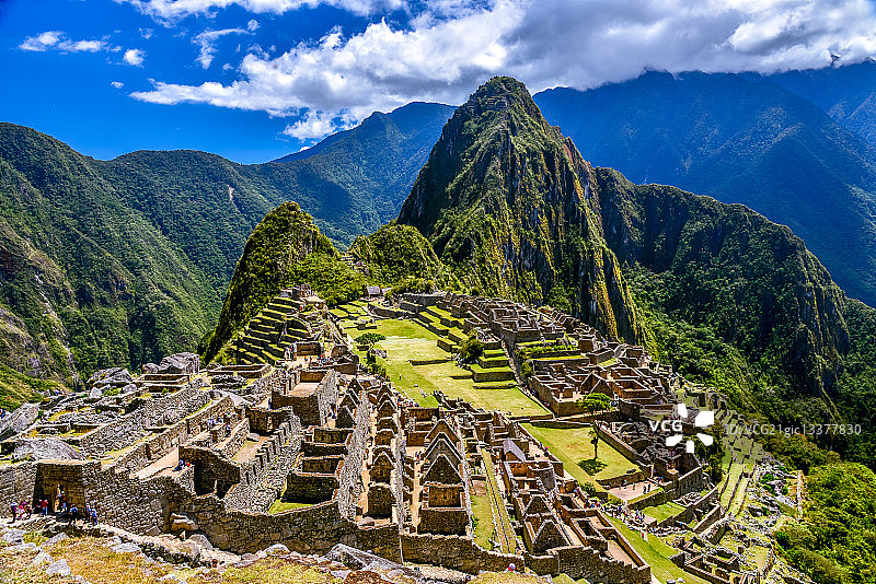 秘鲁安第斯山脉马丘比丘遗址，印加古道图片素材