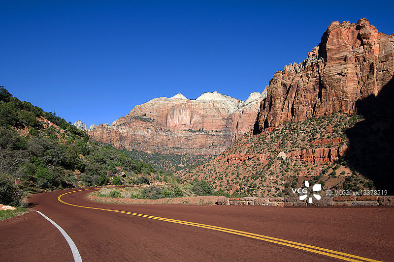锡安国家公园春日风光图片素材