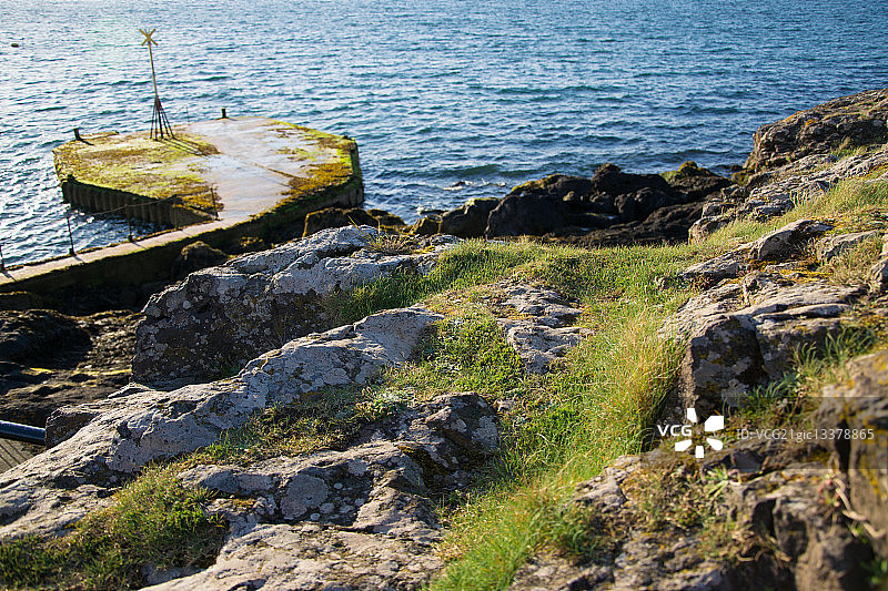 英国苏格兰北贝里克传统港口图片素材