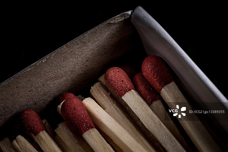 火柴盒特写图片素材