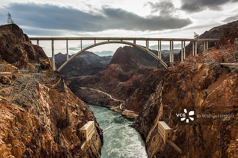 迈克·奥卡拉汉-帕特·蒂尔曼纪念大桥，北美图片素材