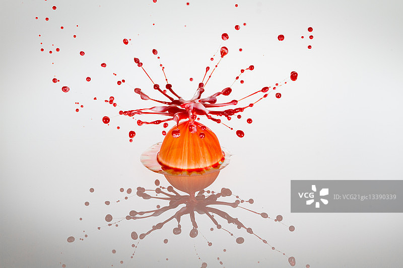 橙色漩涡图片素材