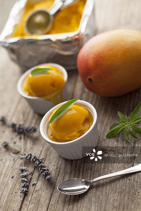 芒果冰糕图片素材