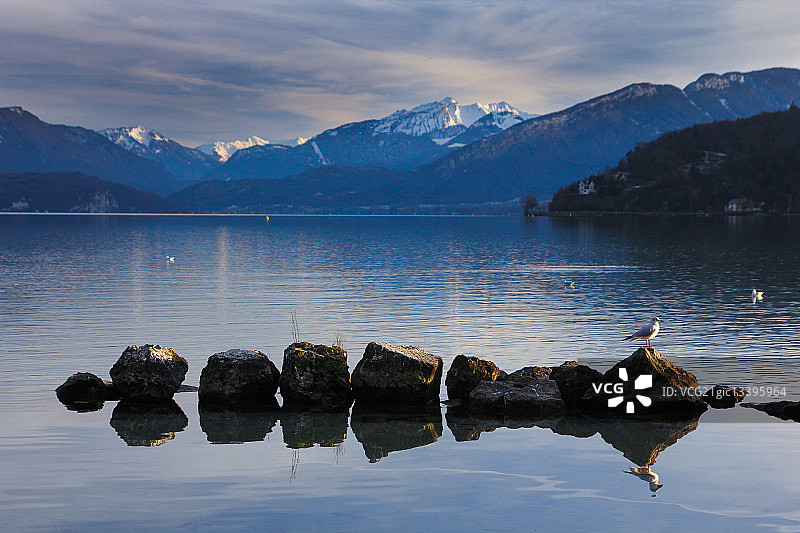 阿讷西湖图片素材