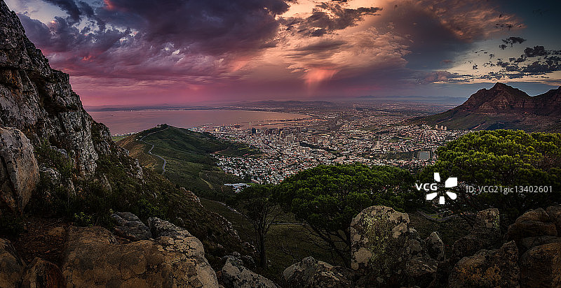 开普敦狮子头山图片素材