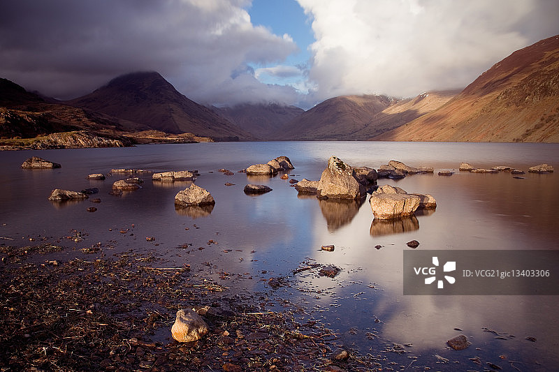 金色沃斯特湖图片素材