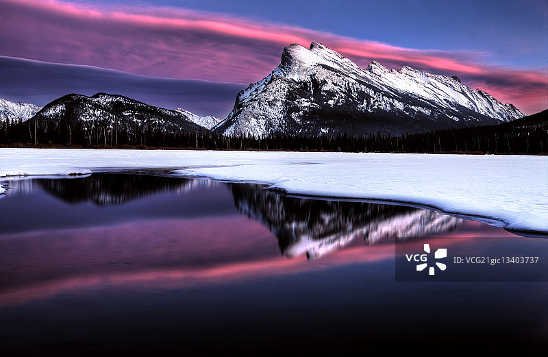 兰德尔山日落图片素材