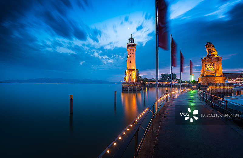 林道／德国港口入口图片素材