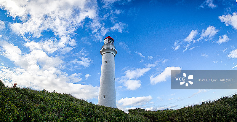 澳大利亚墨尔本山上的灯塔图片素材