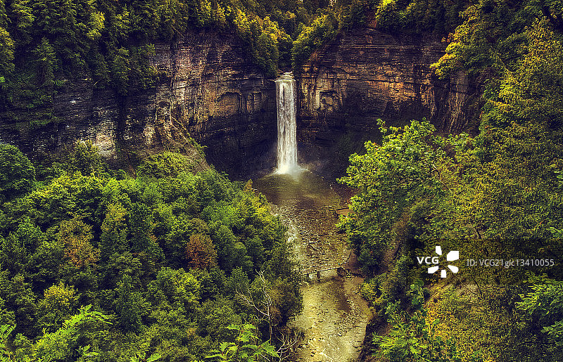 美国纽约州手指湖瀑布图片素材