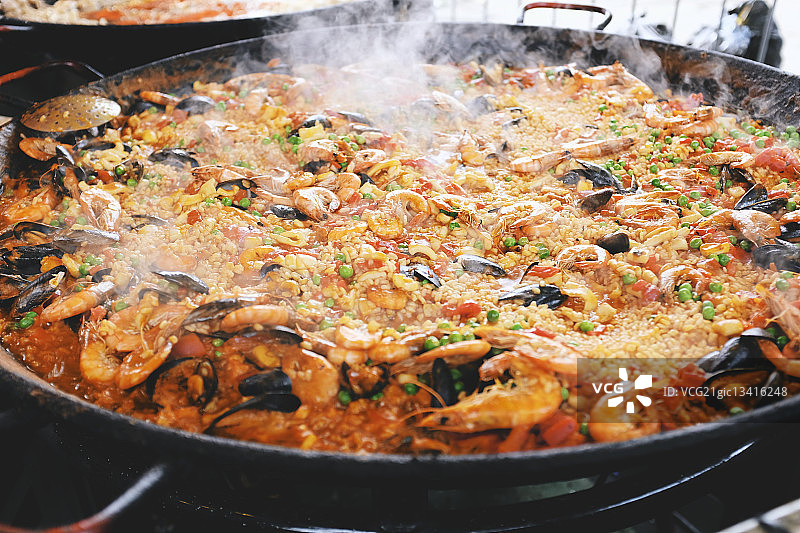 西班牙海鲜饭图片素材