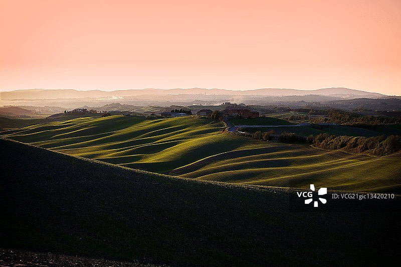 锡耶纳方向的克里特塞内西图片素材