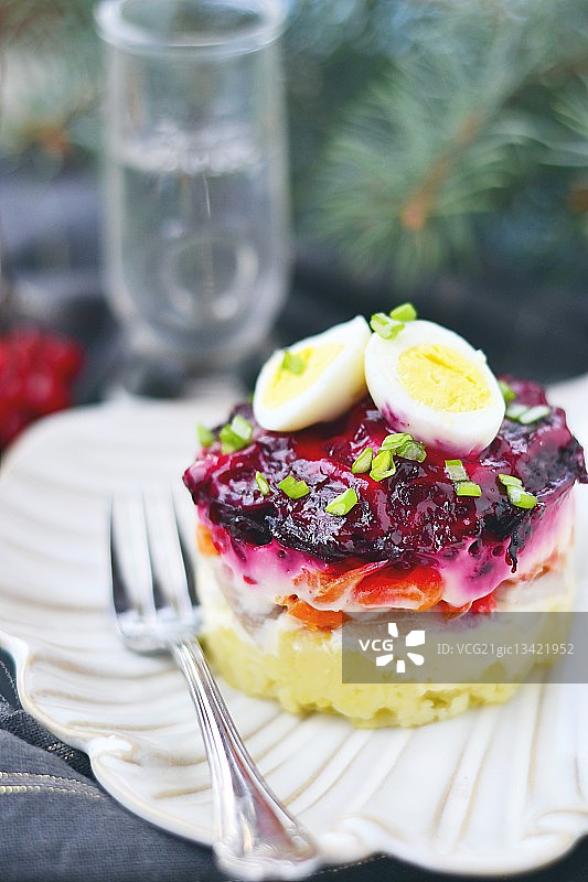 鲱鱼沙拉图片素材