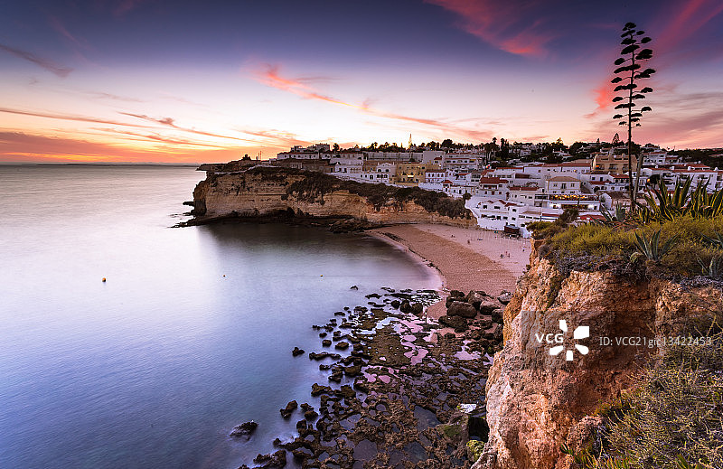 阿尔加维卡武埃鲁日落图片素材